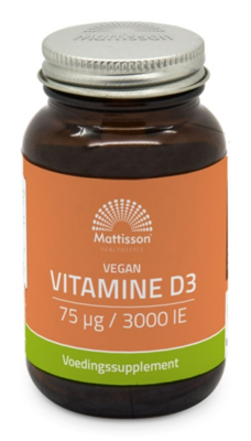 Mattisson HealthStyle Vitamine D3 - 75mcg/3000IE Capsules