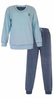 Tenderness dames pyjama Velours - Lichtblauw - Warme winter pyjama - Teddy - Copy - thumbnail