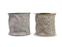 Lint pes draad l500 b10 cm linnen assorti 2 Decoris - Decoris - thumbnail