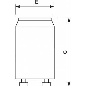Starter S2 Philips Starter S10 voor TL buizen 4-22 W