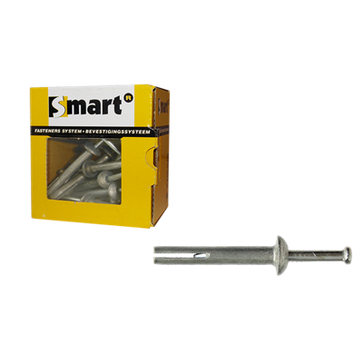 pgb-Europe SMART | Inslagnagel Zamak Ø 6x50 Zn | 25 st SM00HN001060050E