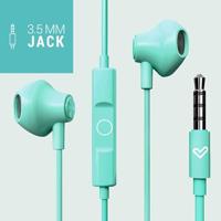 Energy Sistem EasyPods Hoofdtelefoon met kabel (microfoon, voice assistant, afspeelcontroller, comfi-fit) (mint) - thumbnail