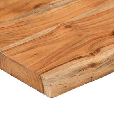 Tafelblad rechthoekig natuurlijke rand 140x30x3,8 cm acaciahout