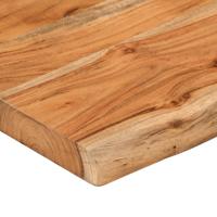 Tafelblad rechthoekig natuurlijke rand 140x30x3,8 cm acaciahout - thumbnail