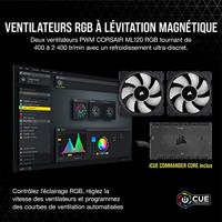 Corsair ICue H100i Elite Processor Alles-in-één vloeistofkoeler 12 cm Zwart - thumbnail