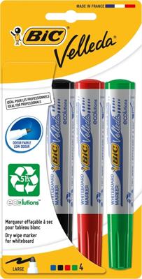 Whiteboard-marker Bic Velleda 4 Stuks Wit (5 Onderdelen) (4 Stuks) Whiteboard-marker Bic Velleda 4 Stuks Wit (5 Onderdelen) (4 Stuks)