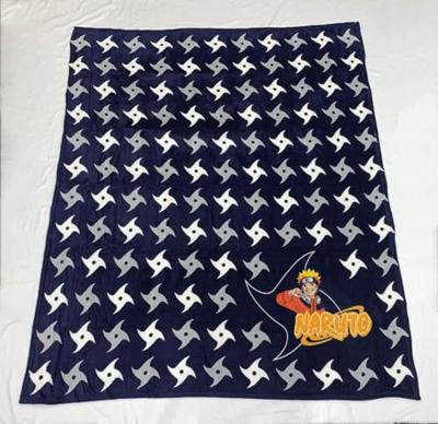 Naruto shurikens fleece plaid 180 x 200 cm - polyester Naruto shurikens fleece plaid 180 x 200 cm - polyester