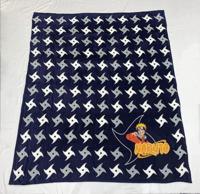Naruto shurikens fleece plaid 180 x 200 cm - polyester - thumbnail