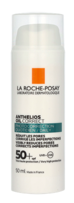 La Roche-Posay Anthelios Oil Correct Matterende Zonnebescherming Gezicht voor Onzuivere Huid SPF50+ 50ml