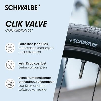 Schwalbe Ventielverlenger "clik ventiel" valve extension dv kit w. pump head - thumbnail