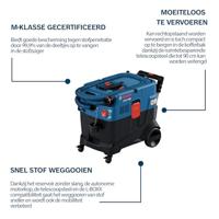 Bosch Blauw GAS 12-40 MA (NL+LUX) Stofzuiger | In Doos - 06019M0120 - thumbnail
