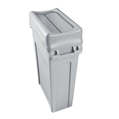 Rubbermaid deksel voor afvalcontainer Slim Jim, tuimeldeksel, grijs