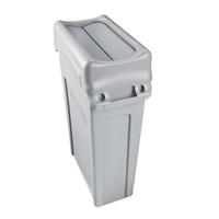 Rubbermaid deksel voor afvalcontainer Slim Jim, tuimeldeksel, grijs - thumbnail