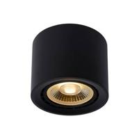 Lucide FEDLER - Plafondspot - Ø 12 cm - LED Dim to warm - GU10 (ES111) - 1x12W 2200K/3000K - Zwart - thumbnail