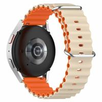 Garmin Forerunner 970 / 570 (47mm) / 255 - Ocean Style bandje - Beige / oranje - thumbnail
