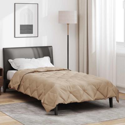 Vol jaar dekbed Taupe 200 x 140 cm Microfiber