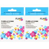 Huismerk Brother alt. CPT-LC123BKBP zwart 2pack - thumbnail