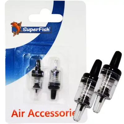 Superfish Lucht Terugslagventiel 2-pack - Geschikt voor 4/6mm Luchtslang, Veilig tegen Waterterugstroom