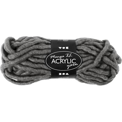 Creativ Company Xl garen van acryl, l: 17 m, afm manga, grijs, 200 gr/ 1 bol Creativ Company Xl garen van acryl, l: 17 m, afm manga, grijs, 200 gr/ 1 bol