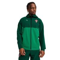 PUMA Portugal Pumatech Woven Trainingsjack 2025-2026 Donkergroen Groen Wit - thumbnail