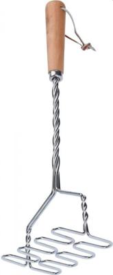 Excellent Houseware aardappelstamper 34 cm hout/rvs