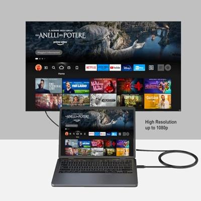 Adapter USB-C naar VGA Ewent EC1052 Zwart 1,8 m