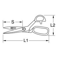 KS Tools 9629018 Universele schaar 220 mm - thumbnail