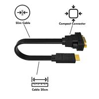 HDMI naar VGA converter adapter - Eenvoudige verbinding voor uw thuisbioscoop - Full HD 1080p resolutie - thumbnail
