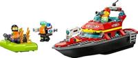 Bouwspel Lego City 60373 The firefighters' rescue boat Multicolour 144 Onderdelen - thumbnail