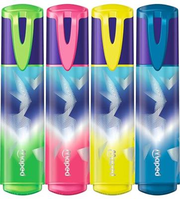 Markeerstift maped arctic vibes set 4 kleuren