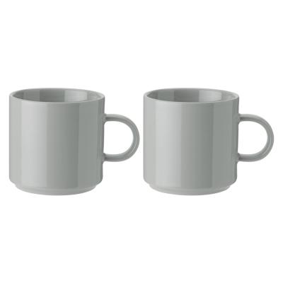 Stelton Bekers lichtgrijs 2 stuks Stelton Bekers lichtgrijs 2 stuks