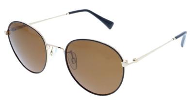 H.I.S zonnebril 84100 cat. 2 dames rond metaal donkerblauw/bruin H.I.S zonnebril 84100 cat. 2 dames rond metaal donkerblauw/bruin