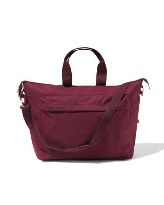 HEMA 3-in-1 fietstas-shopper-rugzak (bordeauxrood)