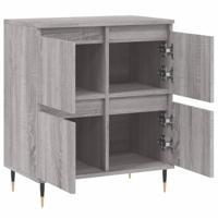 Dressoir 60x30x75 cm bewerkt hout grijs sonoma eikenkleurig - thumbnail