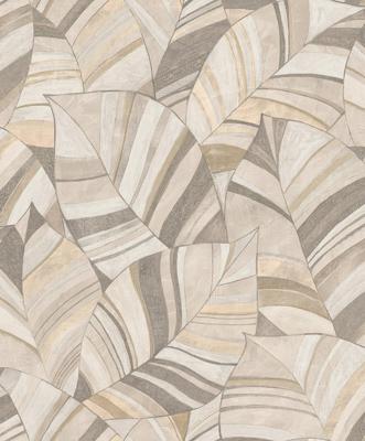Decoprint Serenity - Native Leaves Beige - SY27561