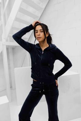 Juicy Couture Robertson Full Zip Trainingspak Dames Donkerblauw - Maat L - Kleur: Donkerblauw | Soccerfanshop