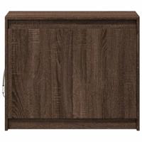Dressoir met LED 72x34x61 cm bewerkt hout bruin eikenkleur - thumbnail