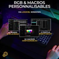 Draadloze gamingbundel - THE G-LAB - TUNGSTEN EX COMBO - Toetsenbord + muis - 32 configureerbare macro's - thumbnail
