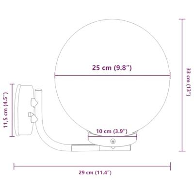 VidaXL Buiten wandlamp 2 pcs zilver 29 x 25 x 33 cm