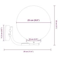 VidaXL Buiten wandlamp zilver 29 x 25 x 33 cm - thumbnail