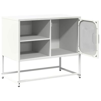 Tv-meubel 68x39x60,5 cm staal wit