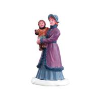 Lemax morning stroll kerstdorp figuur type 2 Caddington Village 2017 - thumbnail