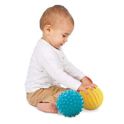 3 activiteitenballen LUDI meerkleurig
