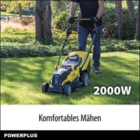 Powerplus POWXG6281 grasmaaier Duwgrasmaaier Zwart, Geel AC - thumbnail