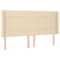 Boxspring met matras en LED stof crèmekleurig 180x200 cm - thumbnail