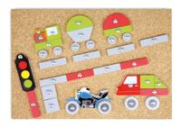 Lena hamertje tik spel met houten figuren en spijkertjes 64 delig - thumbnail