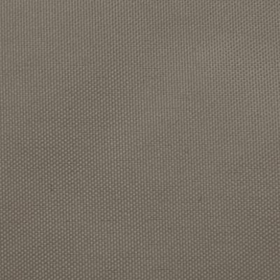 Zonnescherm vierkant 4x4 m oxford stof taupe