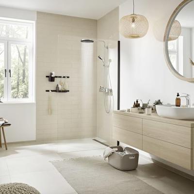 Hansgrohe Regendouche set Pulsify S Showerpipe 260 1 Jet EcoSmart Met ShowerTablet Select 400 Chroom - thumbnail