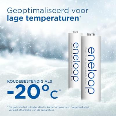 Oplaadbare batterijen PANASONIC ENELOOP AAA 800 mAh 4 szt (BK-4MCDE/4CP) - thumbnail