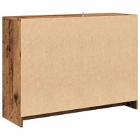 Dressoir 102x33x75 cm bewerkt hout oud houtkleurig - thumbnail